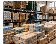 Stock de matériaux proposé par Atelium
