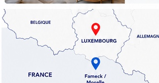 Zone d’intervention Atelium entre Fameck, la Moselle et le Luxembourg
