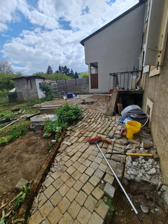 Réalisation de terrasse et parking